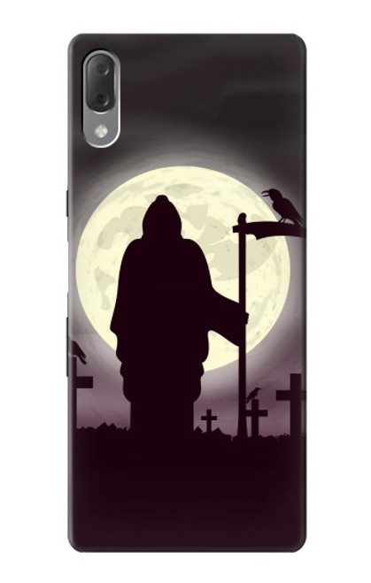 S3262 Grim Reaper Night Moon Cemetery Case For Sony Xperia L3