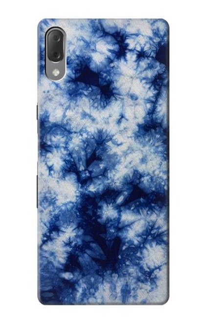 S3439 Fabric Indigo Tie Dye Case For Sony Xperia L3