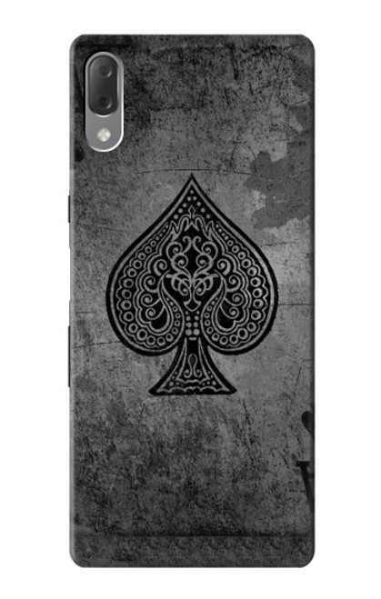 S3446 Black Ace Spade Case For Sony Xperia L3