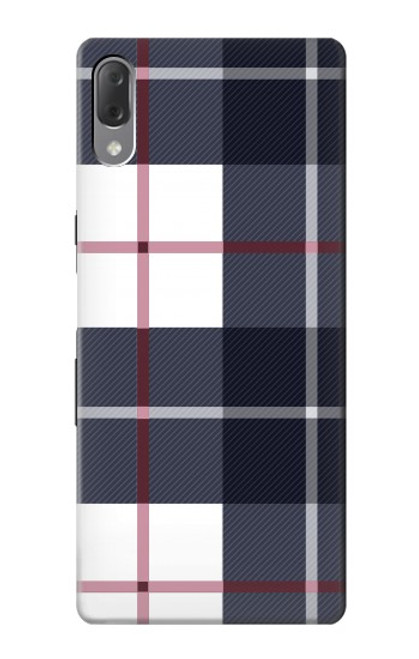 S3452 Plaid Fabric Pattern Case For Sony Xperia L3