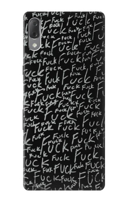 S3478 Funny Words Blackboard Case For Sony Xperia L3