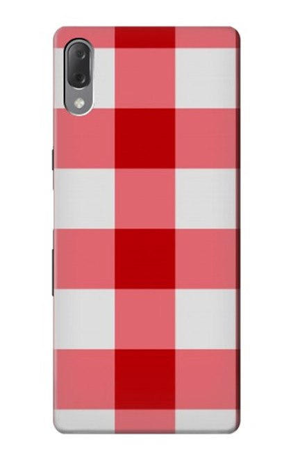 S3535 Red Gingham Case For Sony Xperia L3