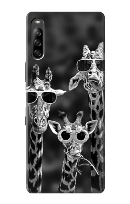 S2327 Giraffes With Sunglasses Case For Sony Xperia L4