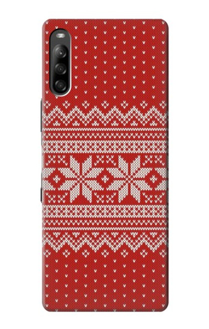 S3384 Winter Seamless Knitting Pattern Case For Sony Xperia L4