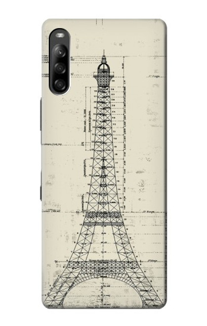 S3474 Eiffel Architectural Drawing Case For Sony Xperia L4
