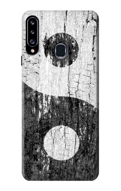 S2489 Yin Yang Wood Graphic Printed Case For Samsung Galaxy A20s