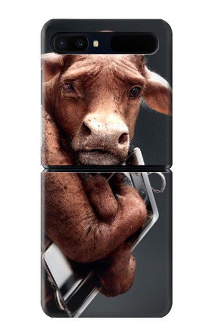 S1271 Crazy Cow Case For Samsung Galaxy Z Flip 5G