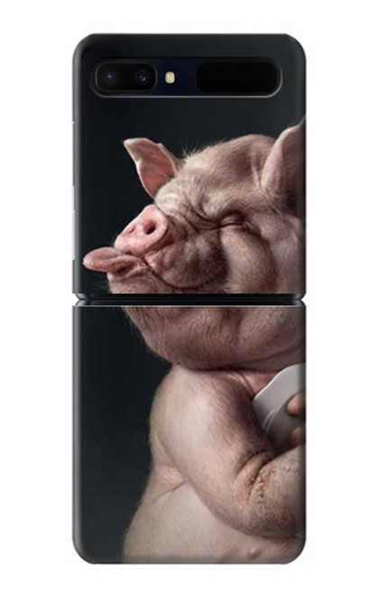 S1273 Crazy Pig Case For Samsung Galaxy Z Flip 5G