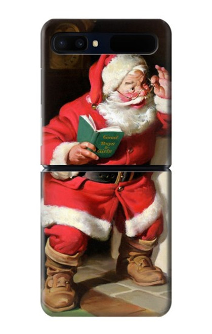 S1417 Santa Claus Merry Xmas Case For Samsung Galaxy Z Flip 5G