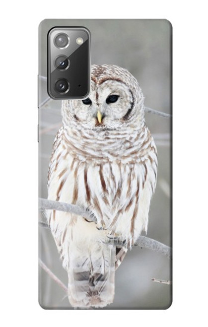 S1566 Snowy Owl White Owl Case For Samsung Galaxy Note 20