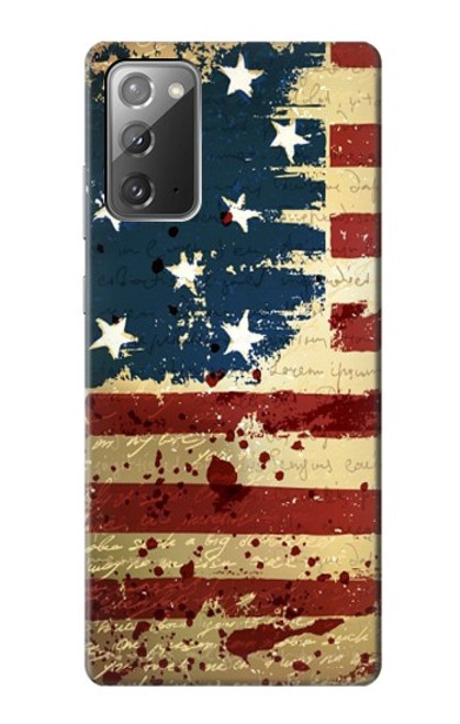 S2349 Old American Flag Case For Samsung Galaxy Note 20