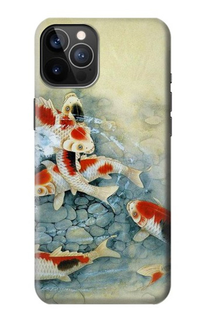 S1654 Koi Carp Fish Art Painting Case For iPhone 12, iPhone 12 Pro