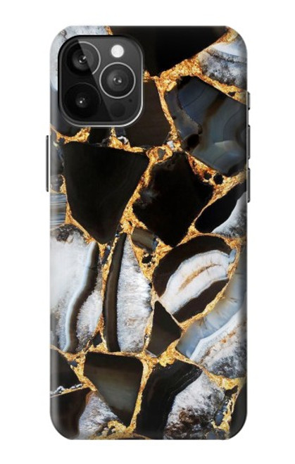 S3419 Gold Marble Graphic Print Case For iPhone 12 Pro Max