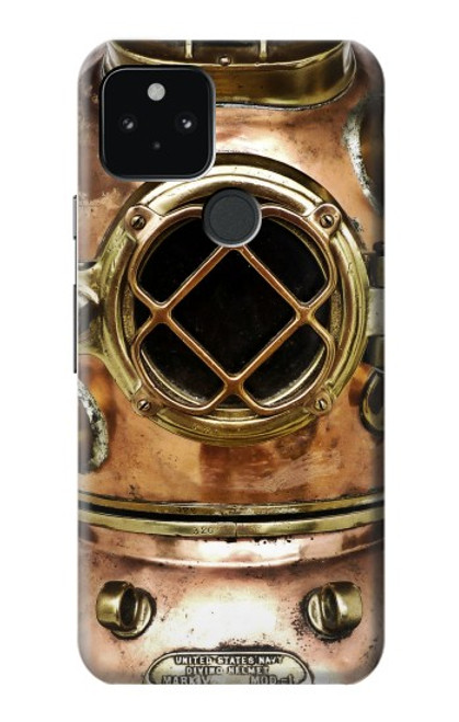 S2412 Vintage Deep Sea Diving Helmet Case For Google Pixel 5