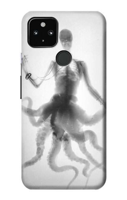 S1432 Skull Octopus X-ray Case For Google Pixel 4a 5G