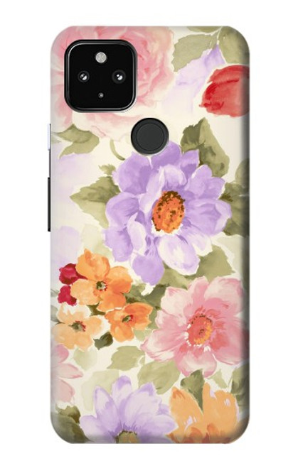 S3035 Sweet Flower Painting Case For Google Pixel 4a 5G