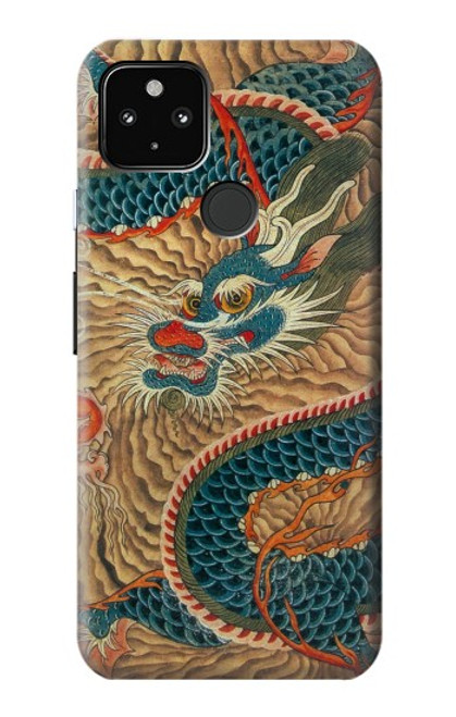 S3541 Dragon Cloud Painting Case For Google Pixel 4a 5G
