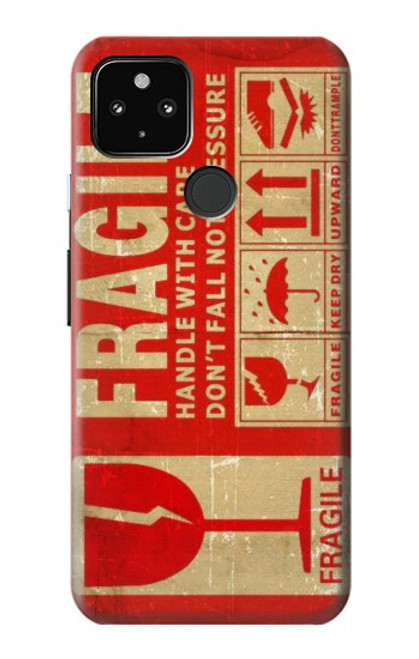 S3552 Vintage Fragile Label Art Case For Google Pixel 4a 5G