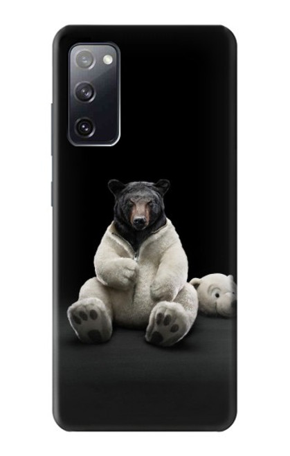 S0878 Black Bear Case For Samsung Galaxy S20 FE