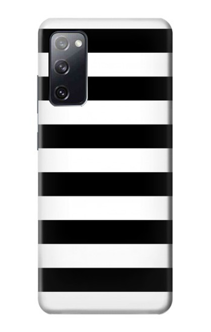 S1596 Black and White Striped Case For Samsung Galaxy S20 FE