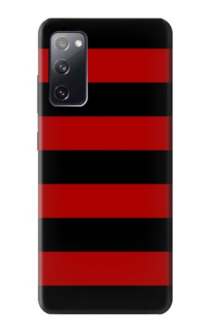 S2638 Black and Red Striped Case For Samsung Galaxy S20 FE