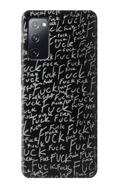 S3478 Funny Words Blackboard Case For Samsung Galaxy S20 FE