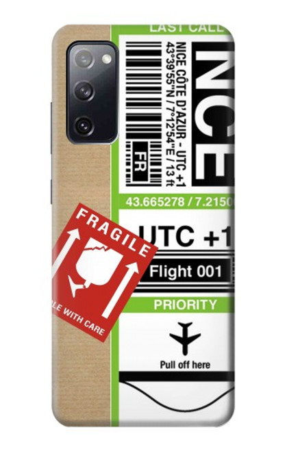 S3543 Luggage Tag Art Case For Samsung Galaxy S20 FE