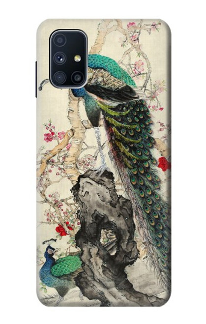 S2086 Peacock Painting Case For Samsung Galaxy M51