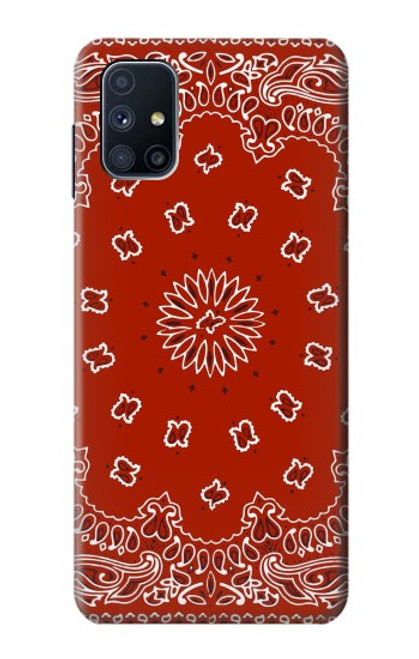 S3355 Bandana Red Pattern Case For Samsung Galaxy M51