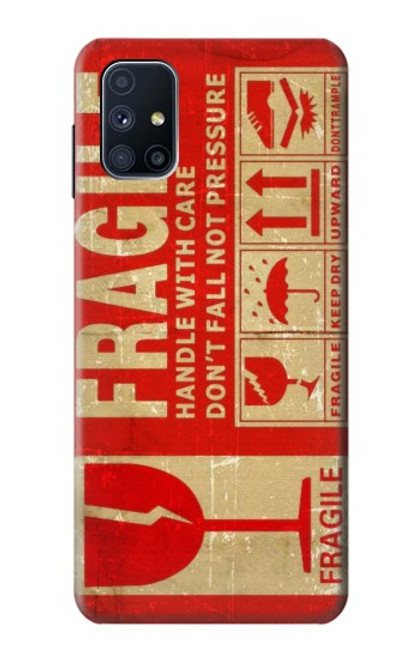 S3552 Vintage Fragile Label Art Case For Samsung Galaxy M51
