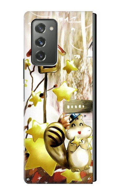 S0109 Cute Squirrel Cartoon Case For Samsung Galaxy Z Fold2 5G