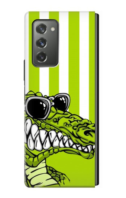 S2323 Funny Green Alligator Crocodile Case For Samsung Galaxy Z Fold2 5G