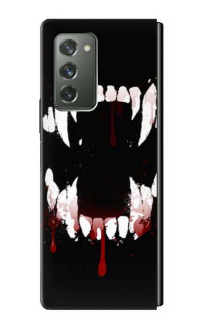 S3527 Vampire Teeth Bloodstain Case For Samsung Galaxy Z Fold2 5G