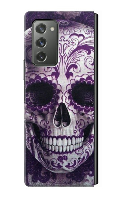 S3582 Purple Sugar Skull Case For Samsung Galaxy Z Fold2 5G