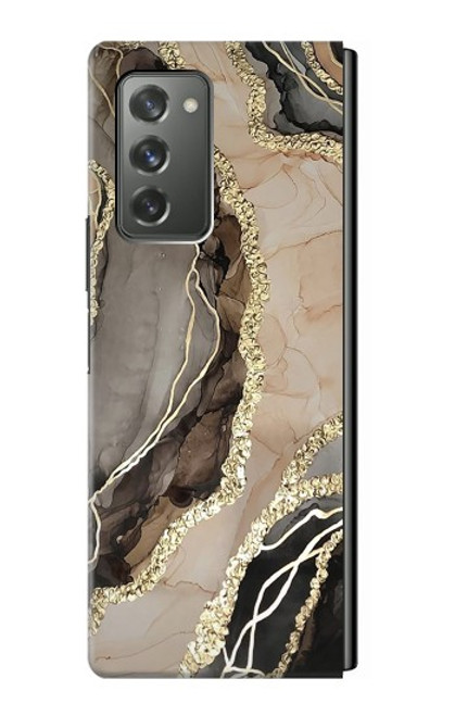 S3700 Marble Gold Graphic Printed Case For Samsung Galaxy Z Fold2 5G