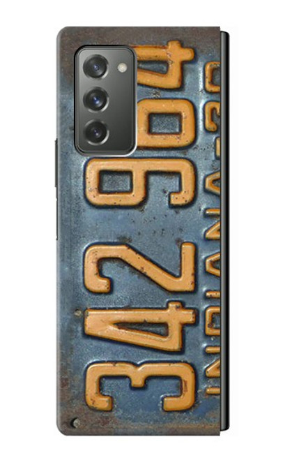 S3750 Vintage Vehicle Registration Plate Case For Samsung Galaxy Z Fold2 5G