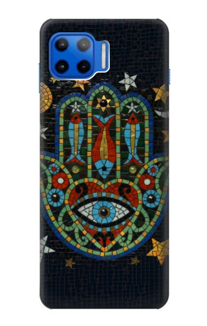 S3175 Hamsa Hand Mosaics Case For Motorola Moto G 5G Plus