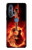 S0415 Fire Guitar Burn Case For Motorola Edge+