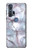 S2316 Dark Blue Marble Texture Graphic Print Case For Motorola Edge+