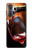 S2396 Red Wine Bottle And Glass Case For Motorola Edge+
