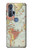 S3418 Vintage World Map Case For Motorola Edge+