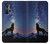 S3555 Wolf Howling Million Star Case For Motorola Edge+