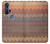 S3752 Zigzag Fabric Pattern Graphic Printed Case For Motorola Edge+