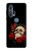 S3753 Dark Gothic Goth Skull Roses Case For Motorola Edge+