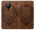 S2529 Leo Zodiac Tattoo Brown Graphic Print Case For Nokia 5.3