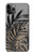 S3692 Gray Black Palm Leaves Case For iPhone 11 Pro