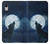 S3693 Grim White Wolf Full Moon Case For iPhone XR