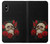 S3753 Dark Gothic Goth Skull Roses Case For iPhone X, iPhone XS