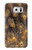 S3691 Gold Peacock Feather Case For Samsung Galaxy S6