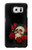 S3753 Dark Gothic Goth Skull Roses Case For Samsung Galaxy S6